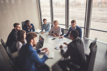 meetings Business People having a meeting