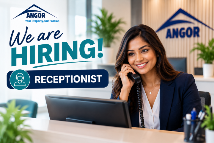Angor Receptionist Hiring Banner